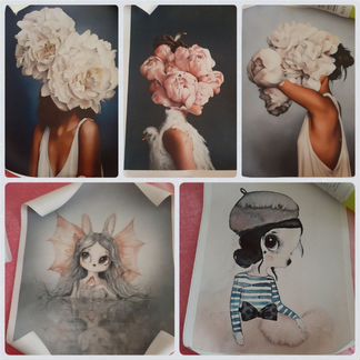 Новые картины на холсте без рамки