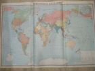 Политическая карта мира (СССР 84х120 см, 1990г)