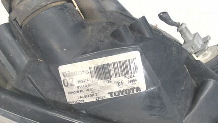 Фара (передняя) правая Toyota Aygo, 2009