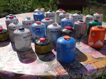 Газ для туристических горелок. Баллоны резьбовые