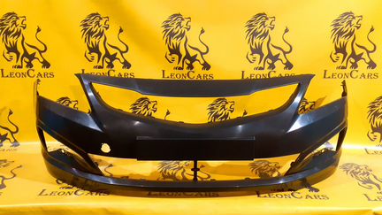 Бампер передний на Хьюндай Солярис рестайлинг