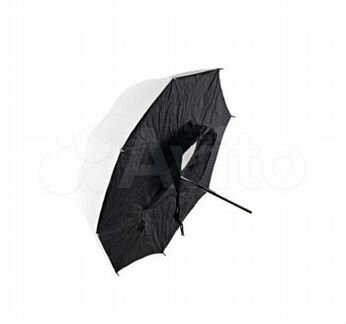 Зонт-софтбокс купол просветный, отражатель белый