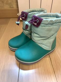 Детские осенне-зимние сапоги crocs
