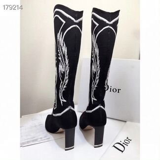 Сапоги замшевые Christian Dior