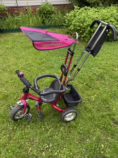 Велосипед трехколёсный с ручкой