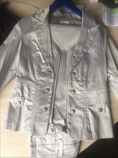 Костюм серебро