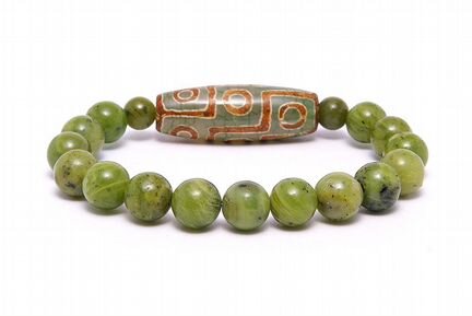 Браслет-талисман с тибетской бусиной Дзи