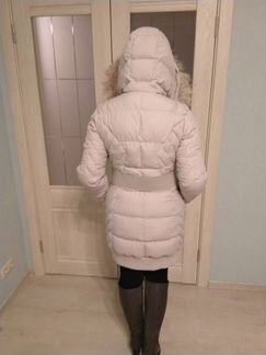 Пуховик Savage св.-серый, р-р 44, с мехом на капюш