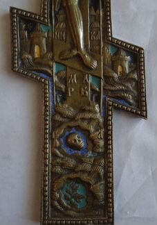 Распятие Крест Эмаль (19 на 38 см.)