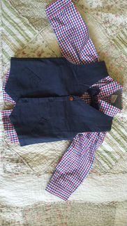 Рубашка -двойка HM 80р