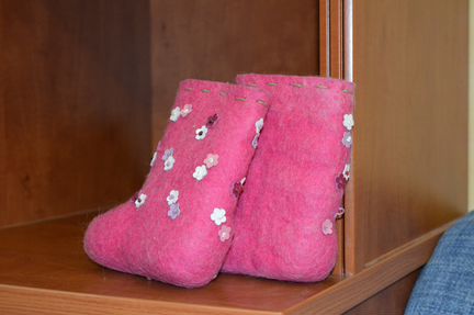 Новые валенки ручной работы