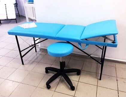 Кушетка трехсекционная складная