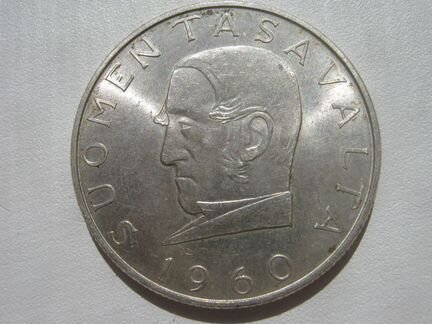 Финляндия 1000 марок 1960 100 лет введения марки