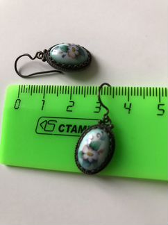 Серьги Финифть