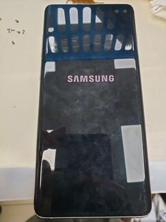 Дисплей samsung S10+ снятый серебристая рамка