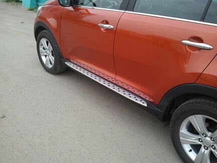 Пороги подножки бмв стиль Кия Спортейдж