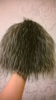 Новая шапка из вязанного меха