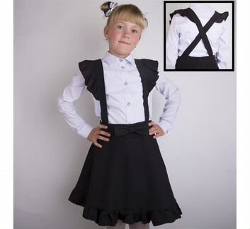 Школьный сарафан черный