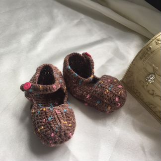 Туфельки-башмачки вязанные. Обмен на пряжу
