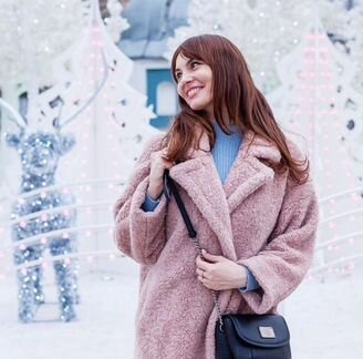 Шуба из эко меха