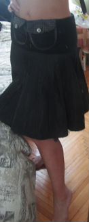 Итал. юбка с сеткой р.44-46, чуть ниже колен, нова