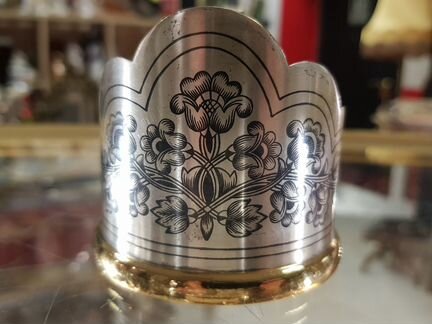 Подстаканник Северная чернь. 925