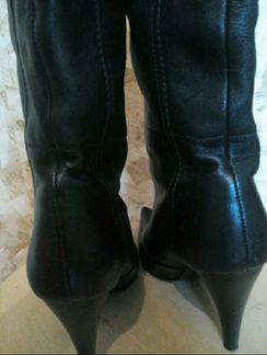 Кожаные сапоги