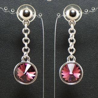 Серьги Виолетта (стразы Сваровски)
