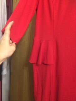 Платье теплое с баской Франция р. 48-50