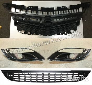 Решетка бампера Опель Астра Джей с 2009 года и дал