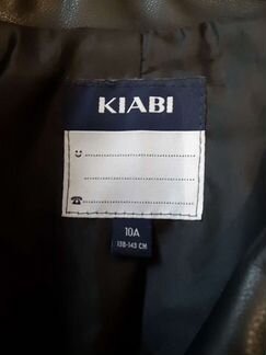 Куртка кожаная на девочку Kiabi 10 лет