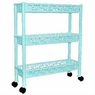 Этажерка 3 секции бирюзовая