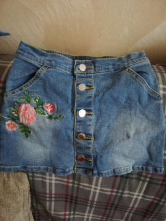 Юбка джинсовая новая 122 размер