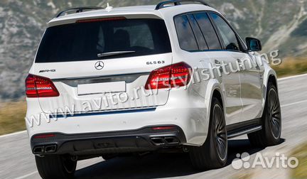 Задний бампер AMG Mercedes GLS (X 166)
