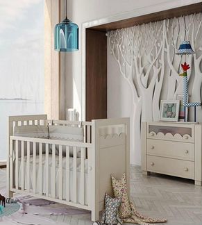 Детская кроватка,тумба и шкаф micuna amelia aran