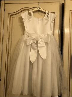Нарядное платье на девочку 6-9 лет, б/у, Италия