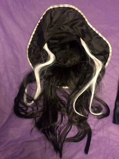 Шляпа карнавальная ведьминский колпак с искуственн