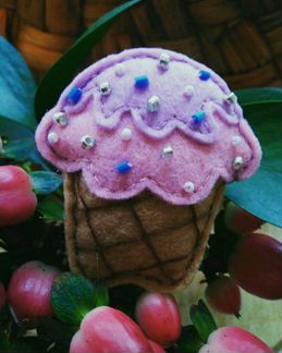 Брошка кексик брошь кекс подарок девочке, девушке