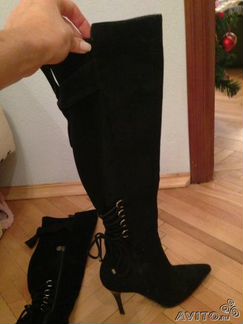 Сапоги черные