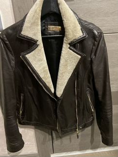 Кожаная куртка авиатор Massimo Dutti