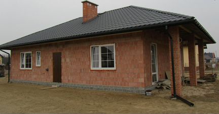 Блочный дом из керамического кирпича Варна 114м2