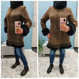 Новая дубленка Silversia 46р