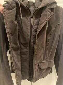 Куртка/пиджак вельвет с капюшоном