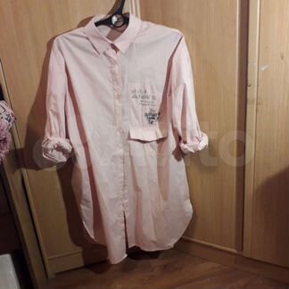 Рубашка розовая большая