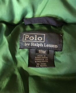 Ralph lauren куртка 18m