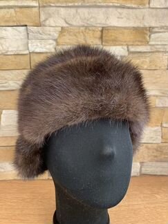 Новая меховая женская шапка из меха норки