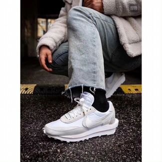 Nike LD Waffle Sacai White Nylon, 8 US