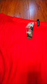 Новое английское платье туника гофре красного цвет