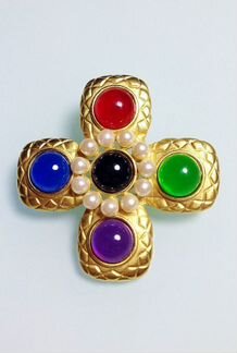 Винтажная брошь от Ann Taylor в форме креста