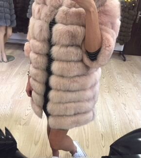 Шуба из песца